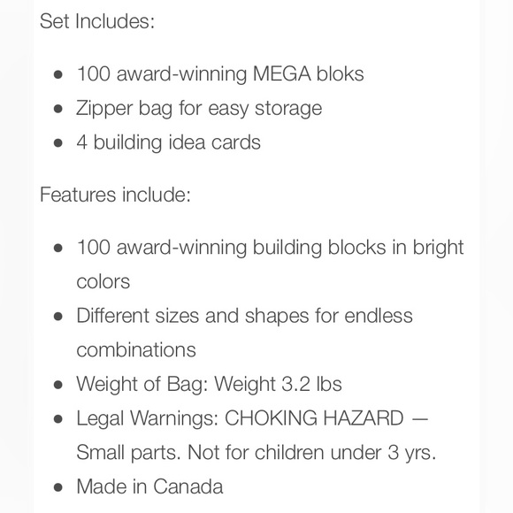 MEGA BLOKS First Builders endless building bag 100 blocks with building cards - Picture 11 of 11